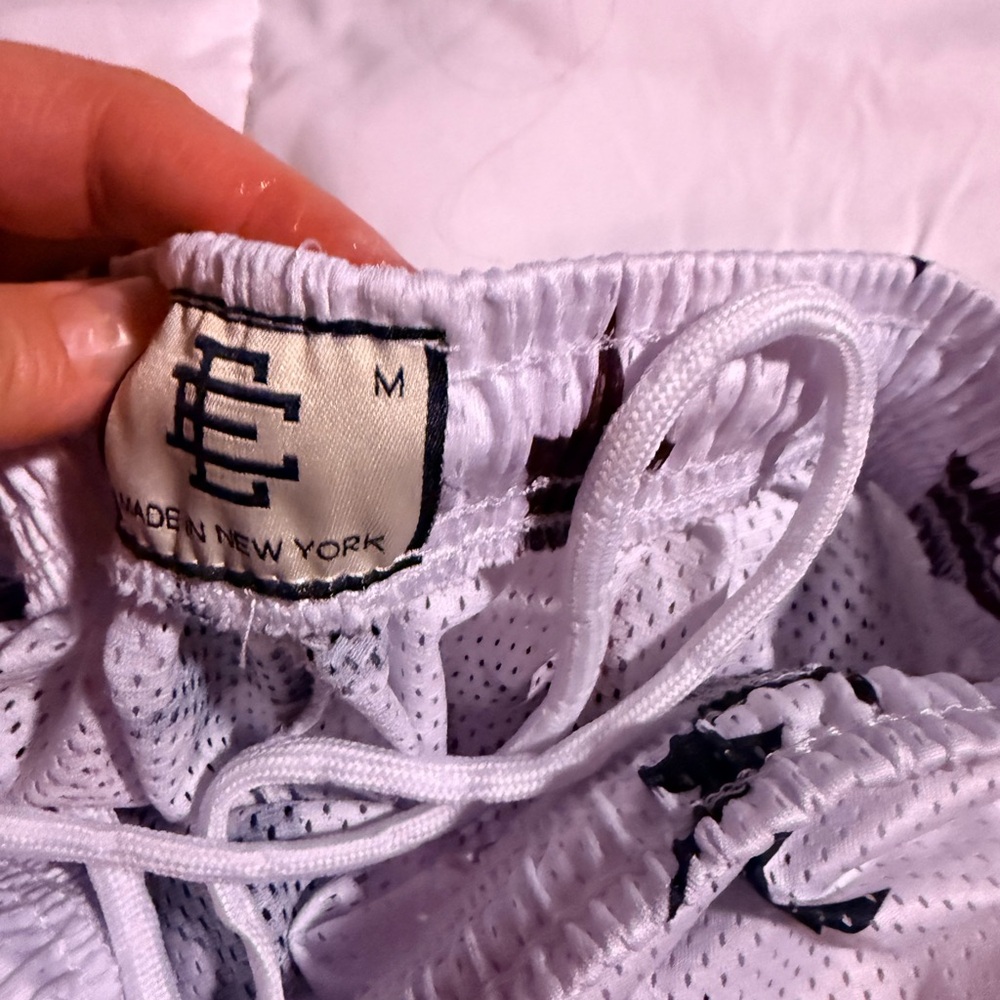 Reps Eric Emmanuel New York White Mesh Drawstring Shorts